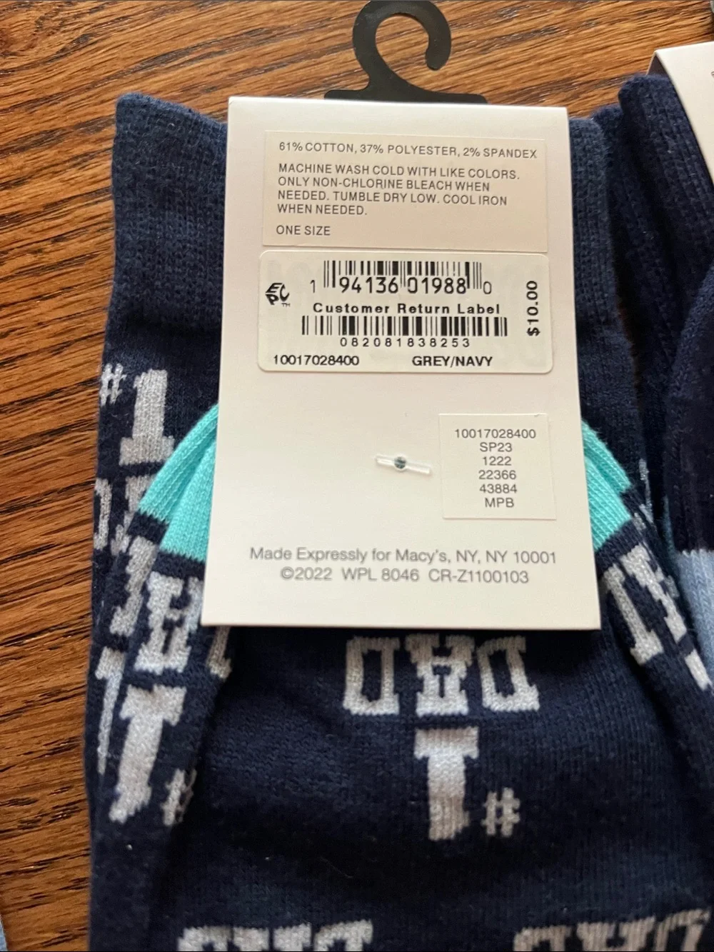Club Room Men's Athletic Crew Socks - Light Blue, Navy Bundle NWT